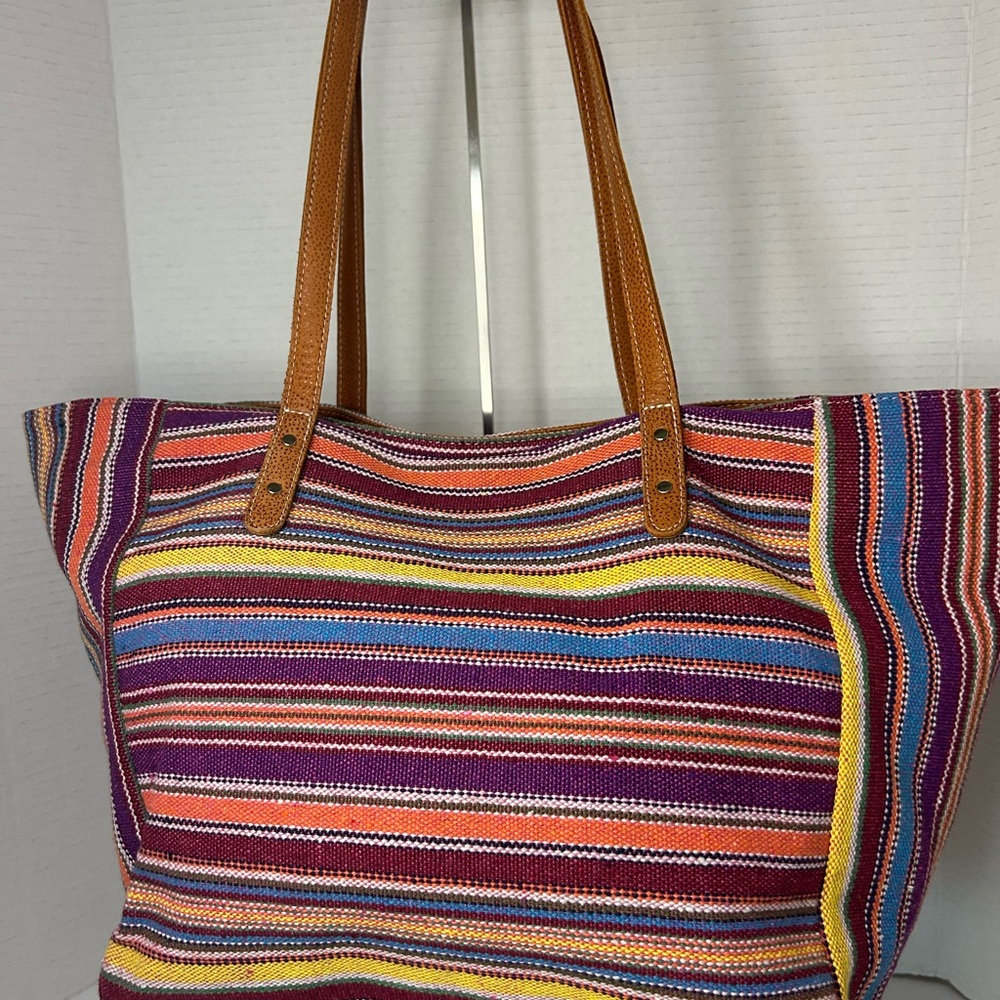SAS Faye Multicolor Striped Tote Bag